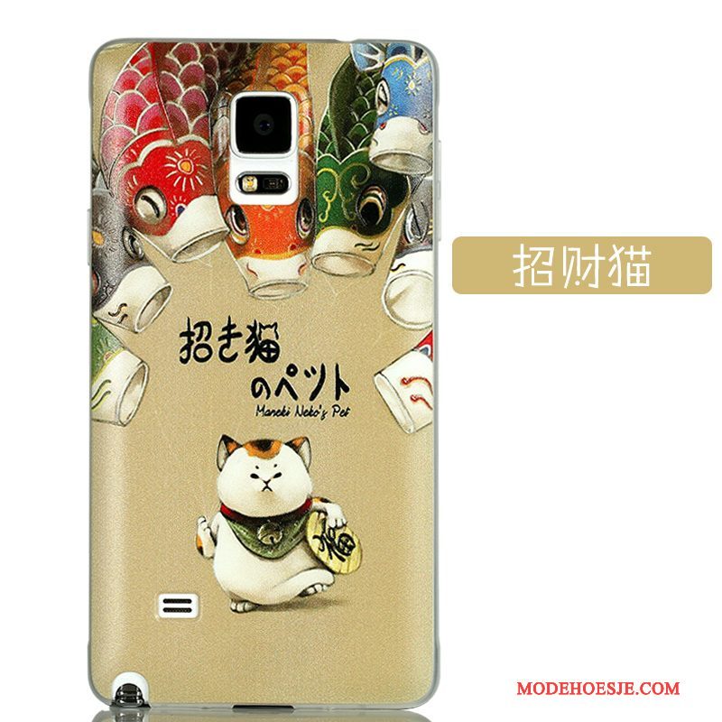 Hoesje Samsung Galaxy Note 4 Kleur Telefoon Schrobben, Hoes Samsung Galaxy Note 4 Scheppend Hard Dun