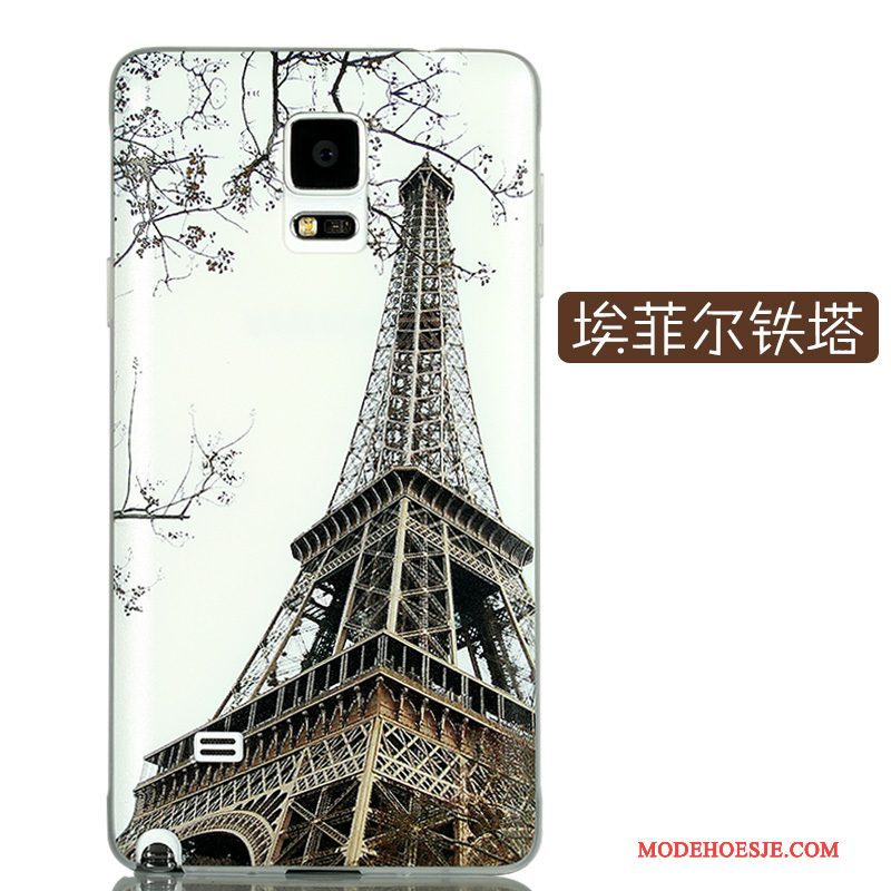 Hoesje Samsung Galaxy Note 4 Kleur Telefoon Schrobben, Hoes Samsung Galaxy Note 4 Scheppend Hard Dun