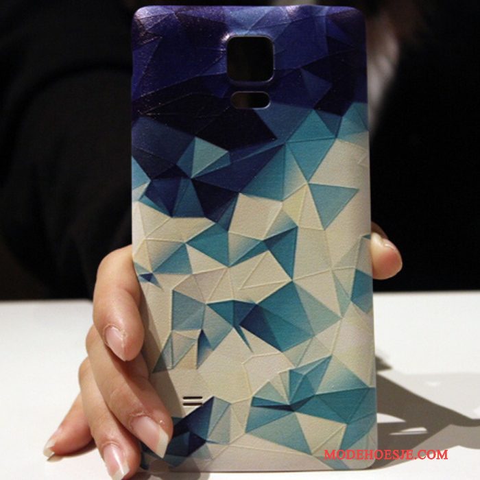 Hoesje Samsung Galaxy Note 4 Scheppend Mooie Zwart, Hoes Samsung Galaxy Note 4 Spotprent Telefoon Achterklep