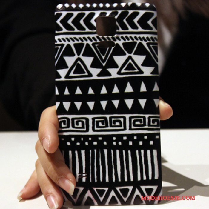 Hoesje Samsung Galaxy Note 4 Scheppend Mooie Zwart, Hoes Samsung Galaxy Note 4 Spotprent Telefoon Achterklep