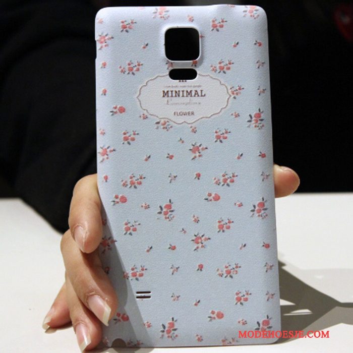 Hoesje Samsung Galaxy Note 4 Scheppend Mooie Zwart, Hoes Samsung Galaxy Note 4 Spotprent Telefoon Achterklep