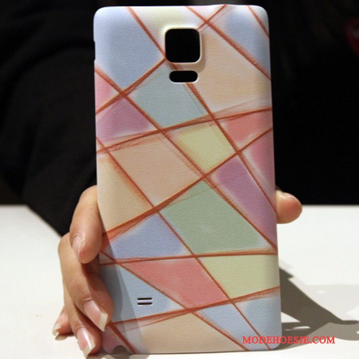 Hoesje Samsung Galaxy Note 4 Scheppend Mooie Zwart, Hoes Samsung Galaxy Note 4 Spotprent Telefoon Achterklep