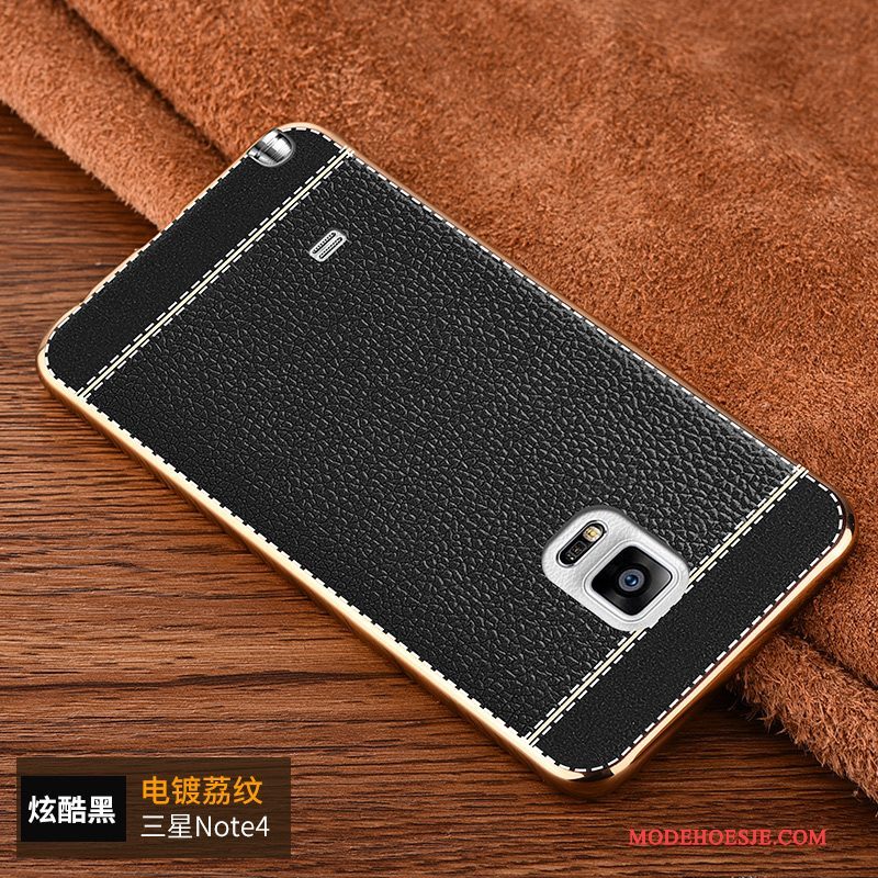 Hoesje Samsung Galaxy Note 4 Siliconen Anti-fall Trend, Hoes Samsung Galaxy Note 4 Kleur Persoonlijktelefoon