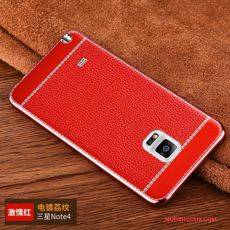 Hoesje Samsung Galaxy Note 4 Siliconen Anti-fall Trend, Hoes Samsung Galaxy Note 4 Kleur Persoonlijktelefoon