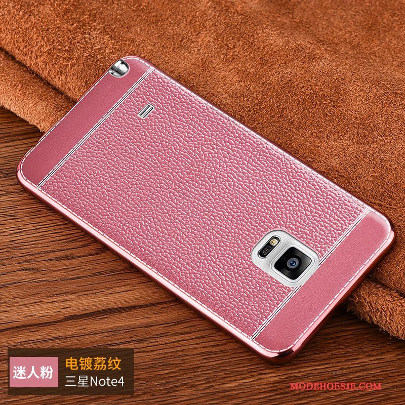 Hoesje Samsung Galaxy Note 4 Siliconen Anti-fall Trend, Hoes Samsung Galaxy Note 4 Kleur Persoonlijktelefoon