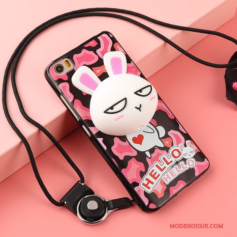 Hoesje Samsung Galaxy Note 4 Siliconen Anti-fall Trend, Hoes Samsung Galaxy Note 4 Zacht Roze Hanger