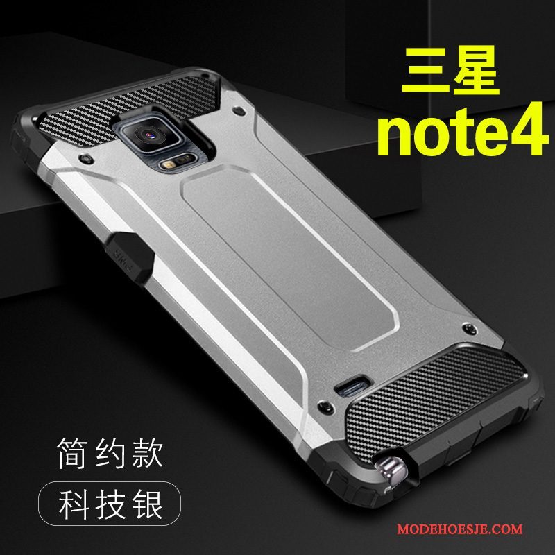 Hoesje Samsung Galaxy Note 4 Siliconen Hard Zwart, Hoes Samsung Galaxy Note 4 Bescherming Persoonlijktelefoon