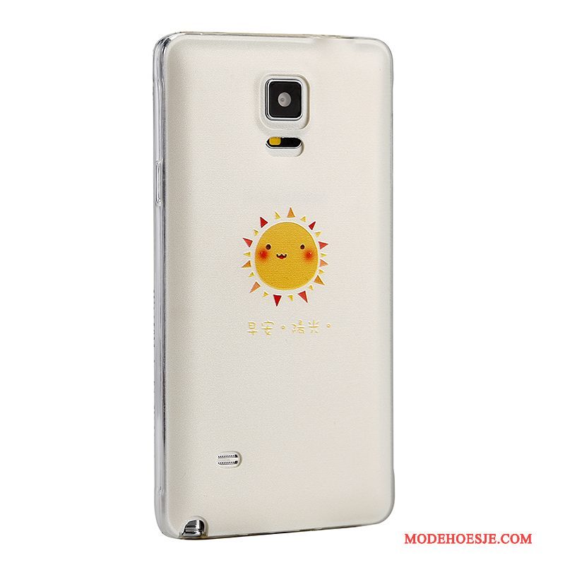 Hoesje Samsung Galaxy Note 4 Siliconen Telefoon Geel, Hoes Samsung Galaxy Note 4 Bescherming