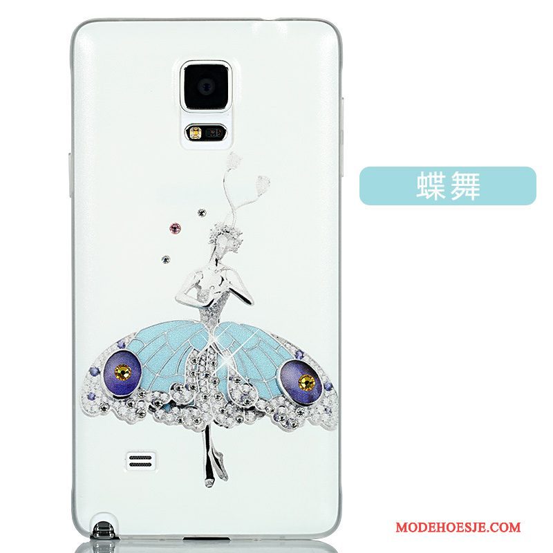 Hoesje Samsung Galaxy Note 4 Spotprent Telefoon Dun, Hoes Samsung Galaxy Note 4 Bescherming Anti-fall Achterklep