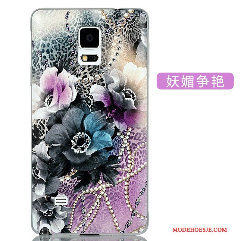 Hoesje Samsung Galaxy Note 4 Spotprent Telefoon Dun, Hoes Samsung Galaxy Note 4 Bescherming Anti-fall Achterklep