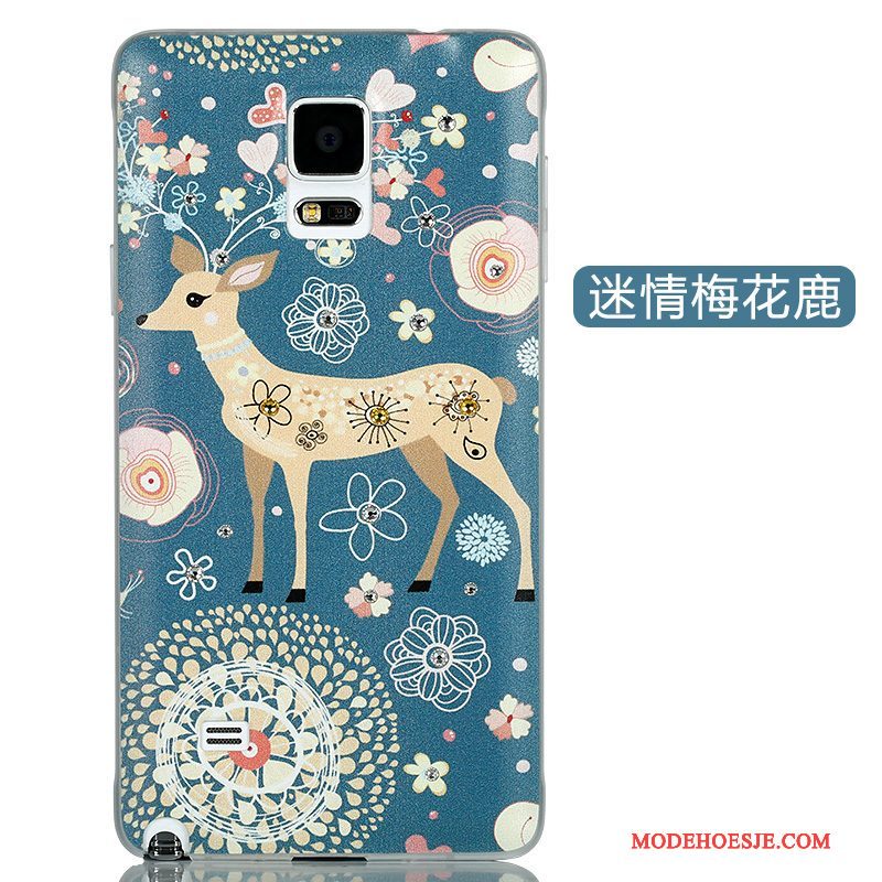 Hoesje Samsung Galaxy Note 4 Spotprent Telefoon Dun, Hoes Samsung Galaxy Note 4 Bescherming Anti-fall Achterklep