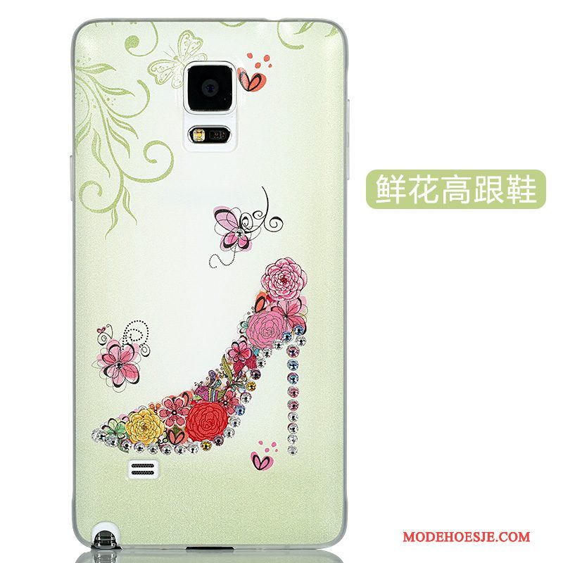 Hoesje Samsung Galaxy Note 4 Spotprent Telefoon Dun, Hoes Samsung Galaxy Note 4 Bescherming Anti-fall Achterklep