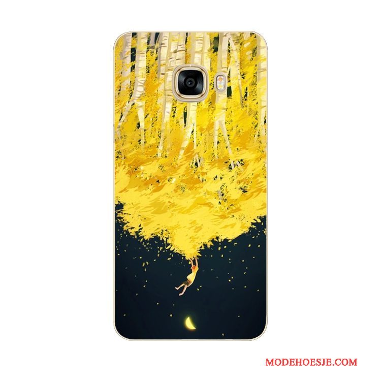 Hoesje Samsung Galaxy Note 4 Zacht Landschap Mooi, Hoes Samsung Galaxy Note 4 Bescherming Purpertelefoon