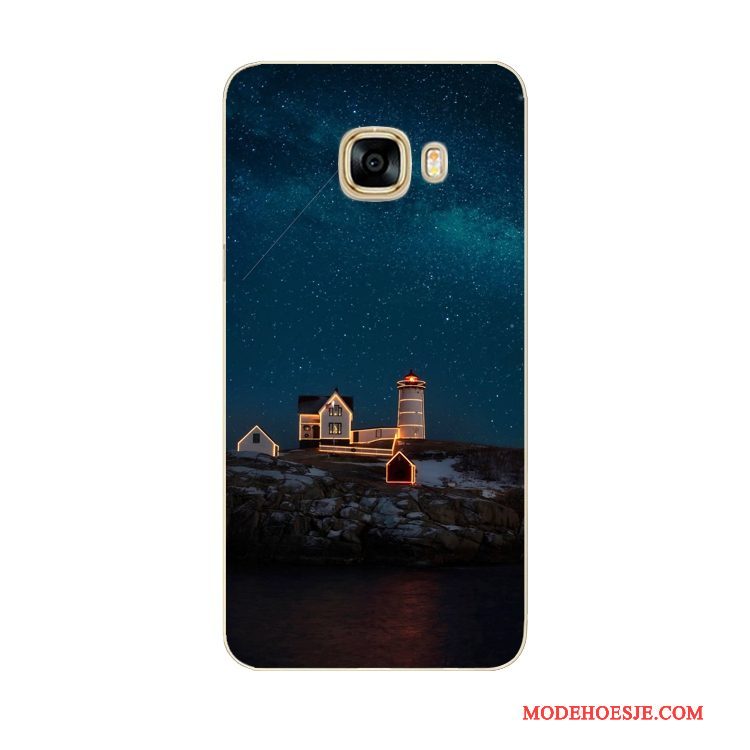 Hoesje Samsung Galaxy Note 4 Zacht Landschap Mooi, Hoes Samsung Galaxy Note 4 Bescherming Purpertelefoon