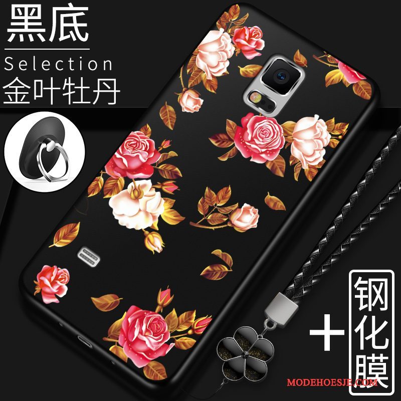 Hoesje Samsung Galaxy Note 4 Zacht Rood Achterklep, Hoes Samsung Galaxy Note 4 Zakken Telefoon Anti-fall