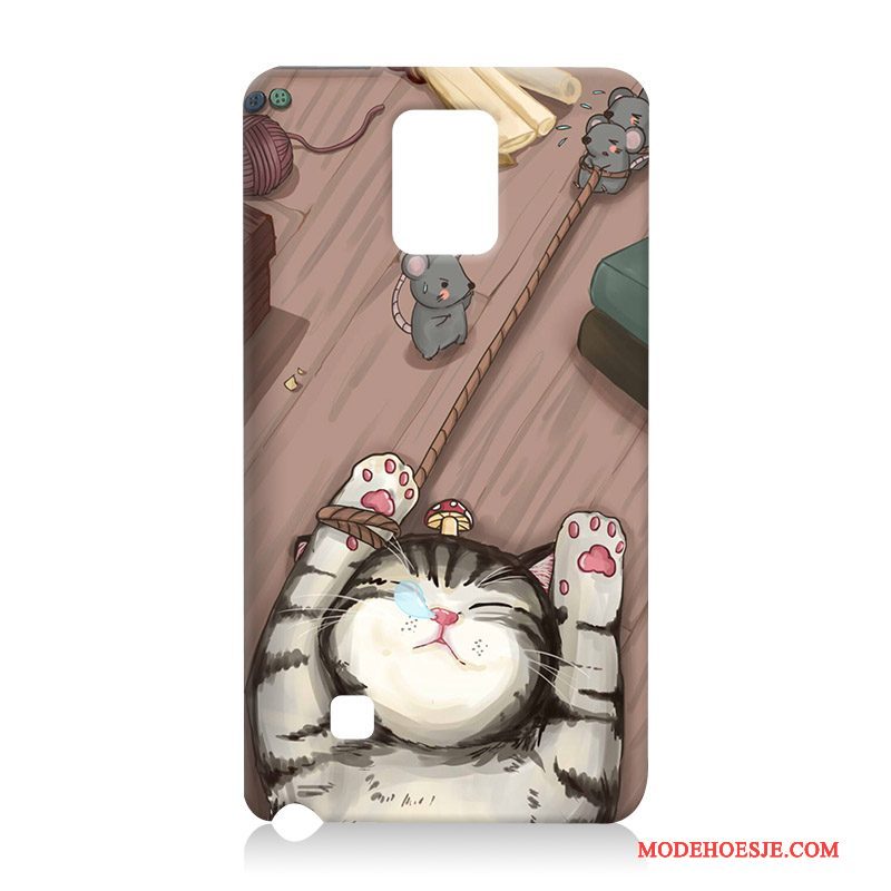 Hoesje Samsung Galaxy Note 4 Zacht Rood Anti-fall, Hoes Samsung Galaxy Note 4 Siliconen Telefoon