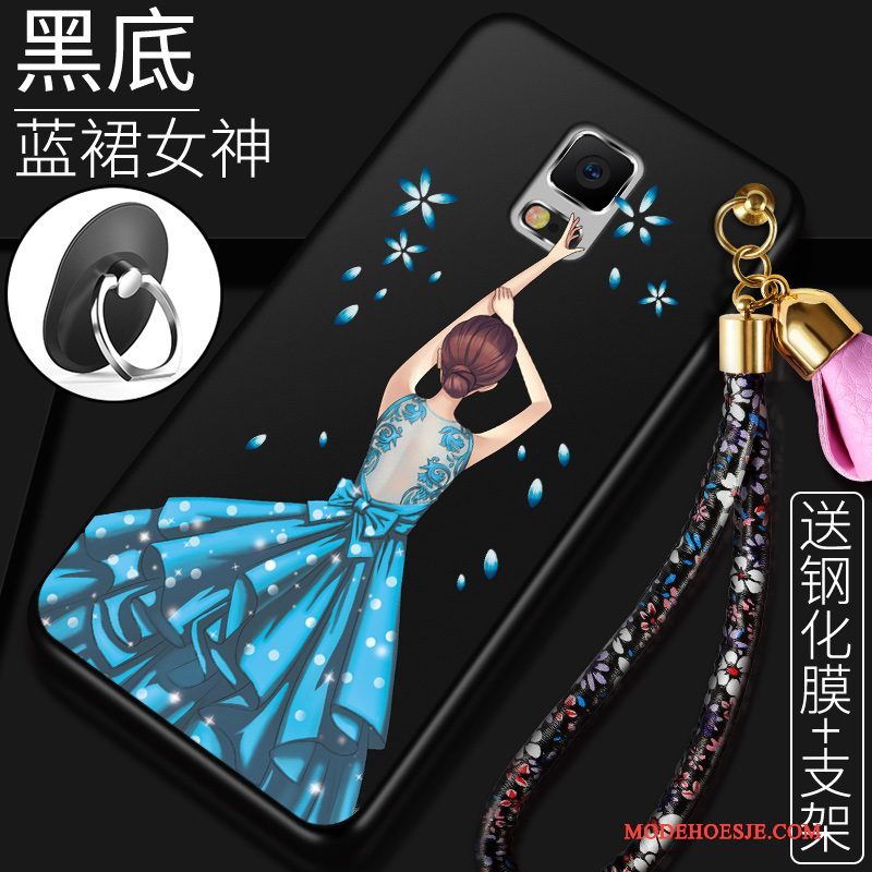 Hoesje Samsung Galaxy Note 4 Zacht Telefoon Anti-fall, Hoes Samsung Galaxy Note 4 Scheppend Rood