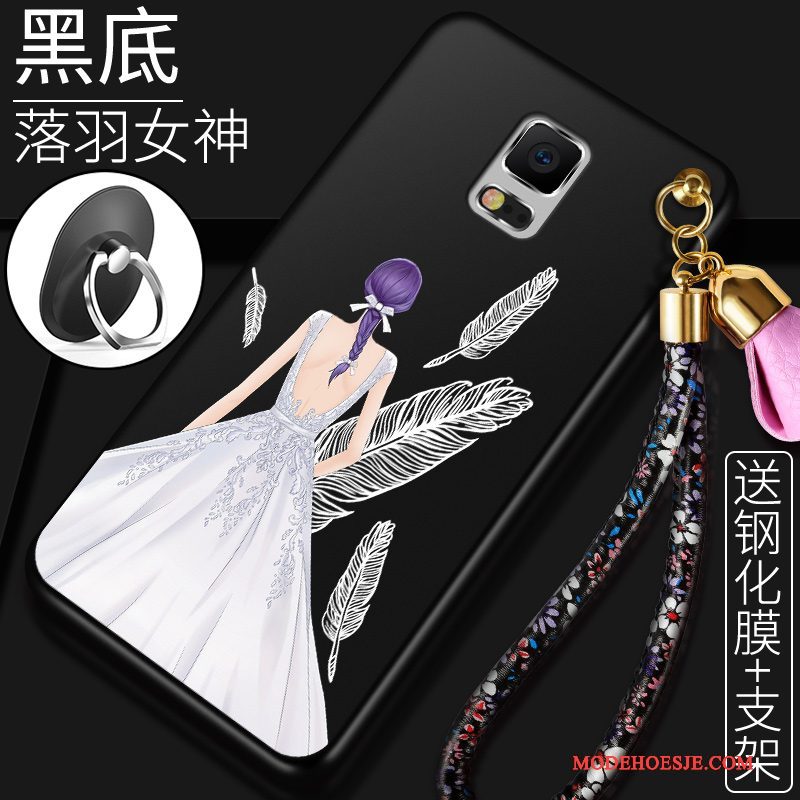 Hoesje Samsung Galaxy Note 4 Zacht Telefoon Anti-fall, Hoes Samsung Galaxy Note 4 Scheppend Rood