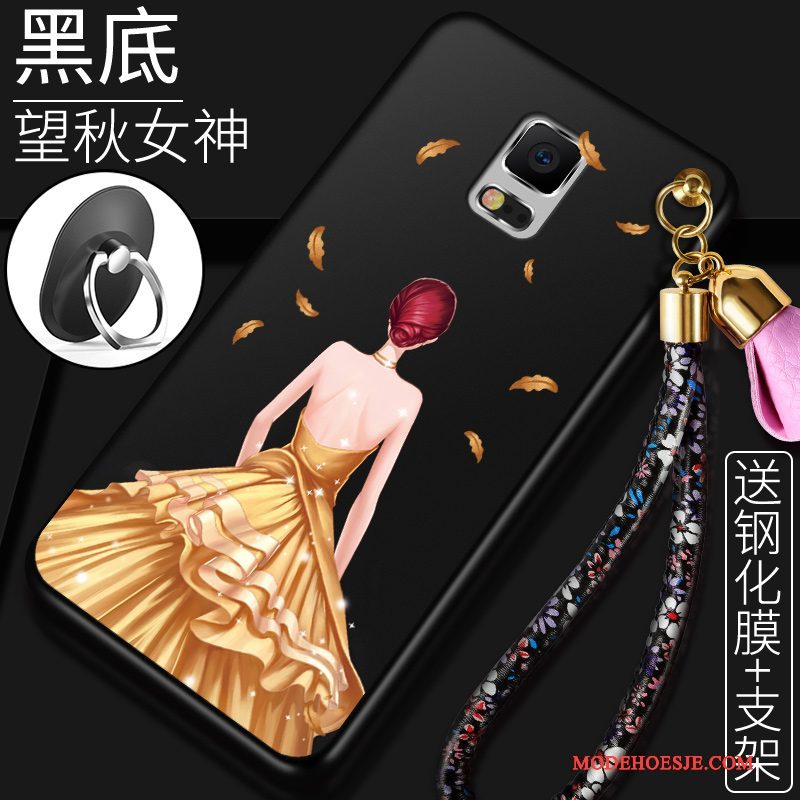 Hoesje Samsung Galaxy Note 4 Zacht Telefoon Anti-fall, Hoes Samsung Galaxy Note 4 Scheppend Rood