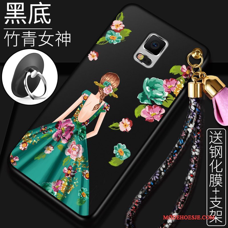 Hoesje Samsung Galaxy Note 4 Zacht Telefoon Anti-fall, Hoes Samsung Galaxy Note 4 Scheppend Rood