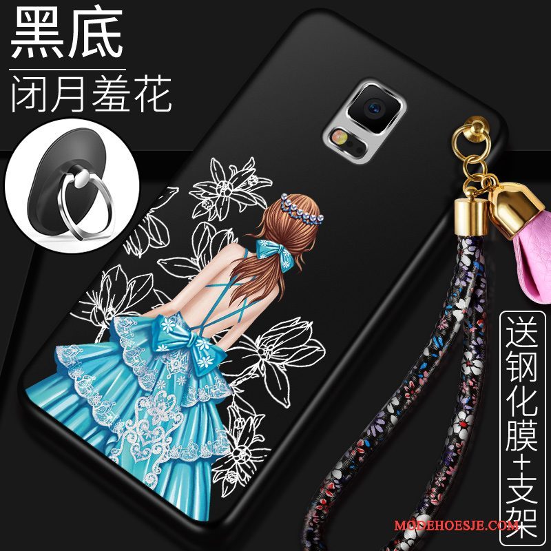 Hoesje Samsung Galaxy Note 4 Zacht Telefoon Anti-fall, Hoes Samsung Galaxy Note 4 Scheppend Rood