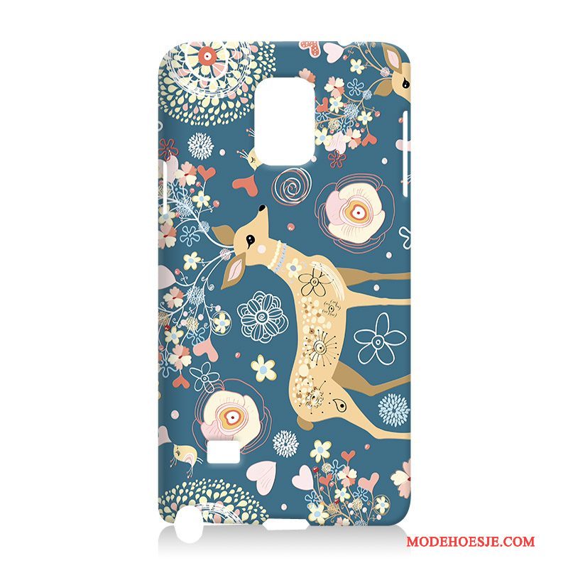 Hoesje Samsung Galaxy Note 4 Zacht Telefoon Blauw, Hoes Samsung Galaxy Note 4 Bescherming