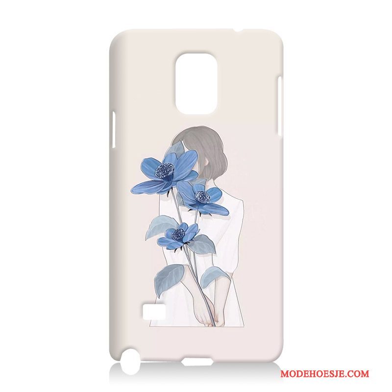 Hoesje Samsung Galaxy Note 4 Zacht Telefoon Blauw, Hoes Samsung Galaxy Note 4 Bescherming