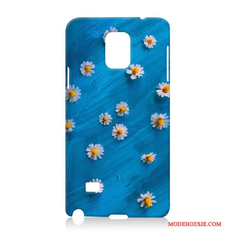 Hoesje Samsung Galaxy Note 4 Zacht Telefoon Blauw, Hoes Samsung Galaxy Note 4 Bescherming