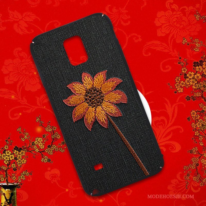 Hoesje Samsung Galaxy Note 4 Zakken Schrobben Hard, Hoes Samsung Galaxy Note 4 Bescherming Trend Grijs