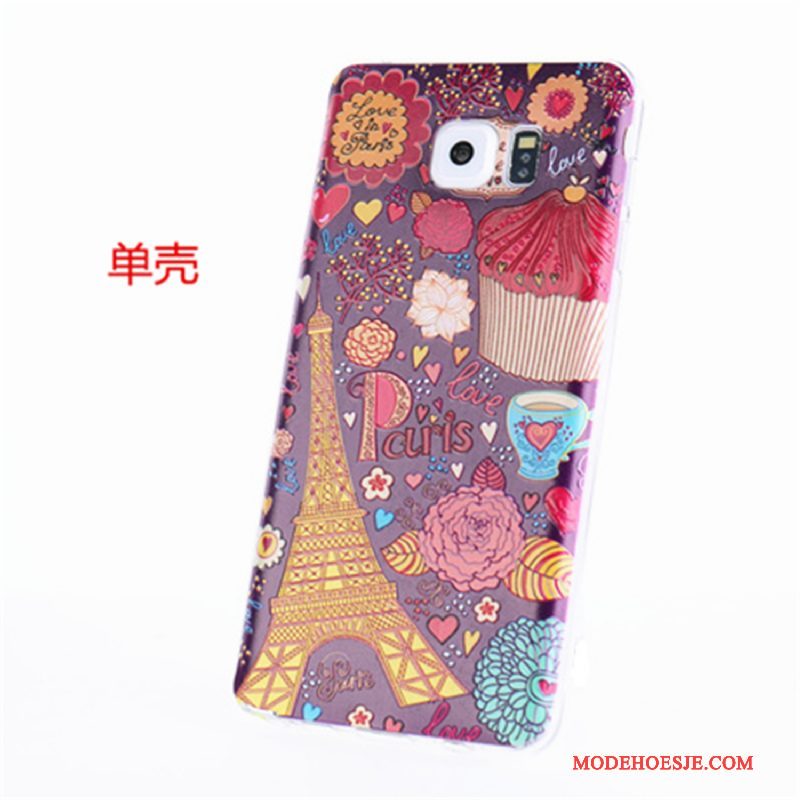 Hoesje Samsung Galaxy Note 5 Bescherming Anti-falltelefoon, Hoes Samsung Galaxy Note 5 Zakken Roze Ring