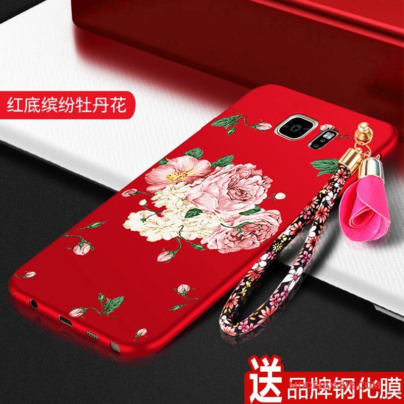 Hoesje Samsung Galaxy Note 5 Bescherming Trend Schrobben, Hoes Samsung Galaxy Note 5 Scheppend Rood Anti-fall