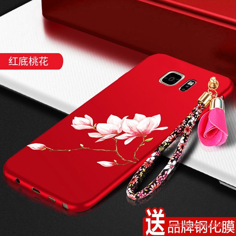 Hoesje Samsung Galaxy Note 5 Bescherming Trend Schrobben, Hoes Samsung Galaxy Note 5 Scheppend Rood Anti-fall