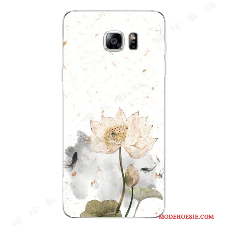 Hoesje Samsung Galaxy Note 5 Bescherming Trend Zwart, Hoes Samsung Galaxy Note 5 Zacht Telefoon Chinese Stijl