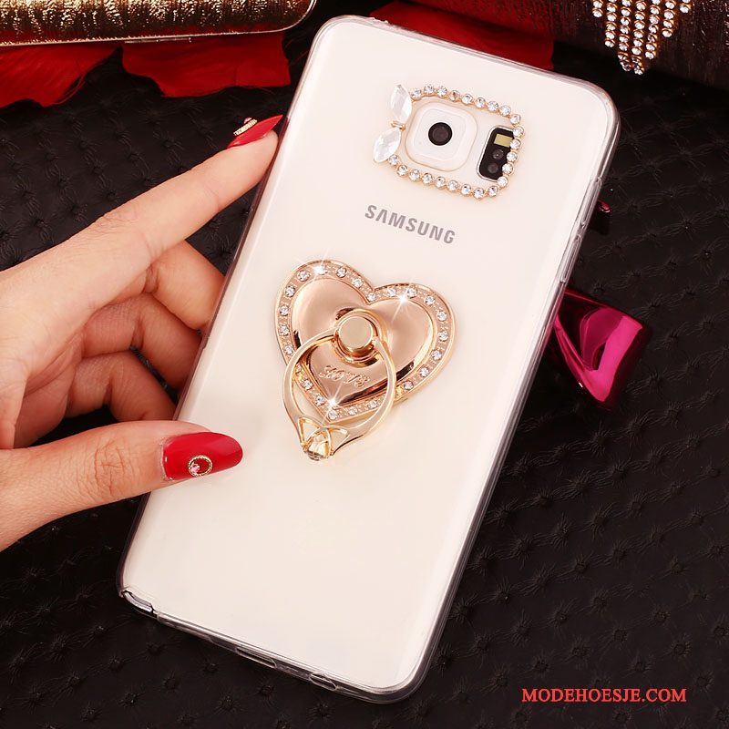 Hoesje Samsung Galaxy Note 5 Bescherming Wit, Hoes Samsung Galaxy Note 5 Strass