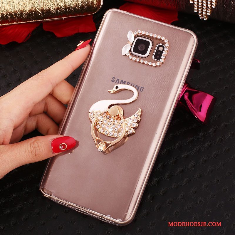 Hoesje Samsung Galaxy Note 5 Bescherming Wit, Hoes Samsung Galaxy Note 5 Strass