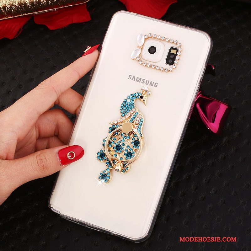 Hoesje Samsung Galaxy Note 5 Bescherming Wit, Hoes Samsung Galaxy Note 5 Strass