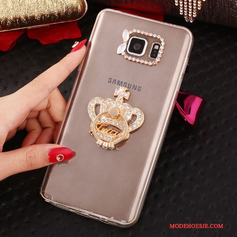 Hoesje Samsung Galaxy Note 5 Bescherming Wit, Hoes Samsung Galaxy Note 5 Strass