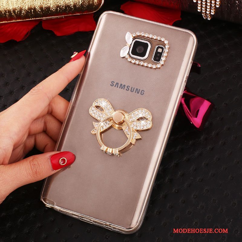 Hoesje Samsung Galaxy Note 5 Bescherming Wit, Hoes Samsung Galaxy Note 5 Strass