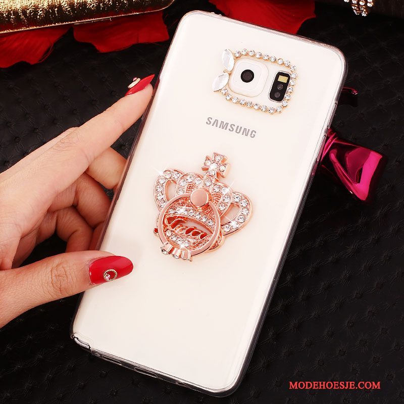 Hoesje Samsung Galaxy Note 5 Bescherming Wit, Hoes Samsung Galaxy Note 5 Strass