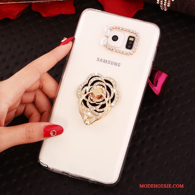 Hoesje Samsung Galaxy Note 5 Bescherming Wit, Hoes Samsung Galaxy Note 5 Strass