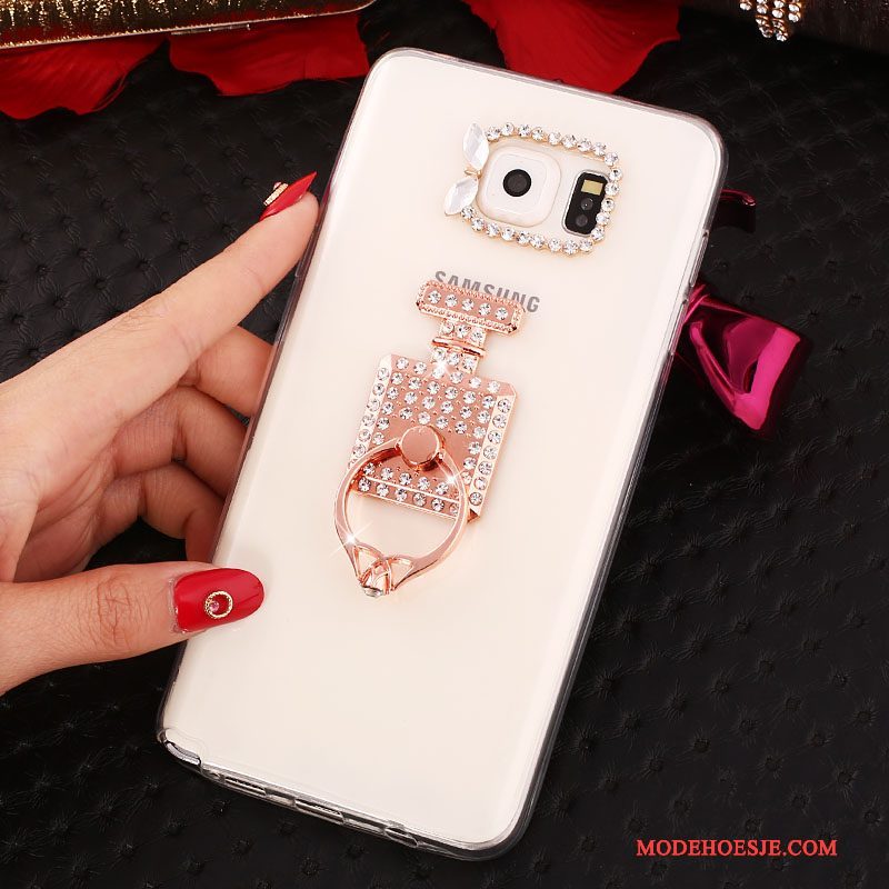 Hoesje Samsung Galaxy Note 5 Bescherming Wit, Hoes Samsung Galaxy Note 5 Strass