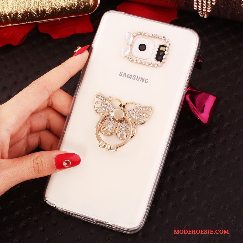 Hoesje Samsung Galaxy Note 5 Bescherming Wit, Hoes Samsung Galaxy Note 5 Strass