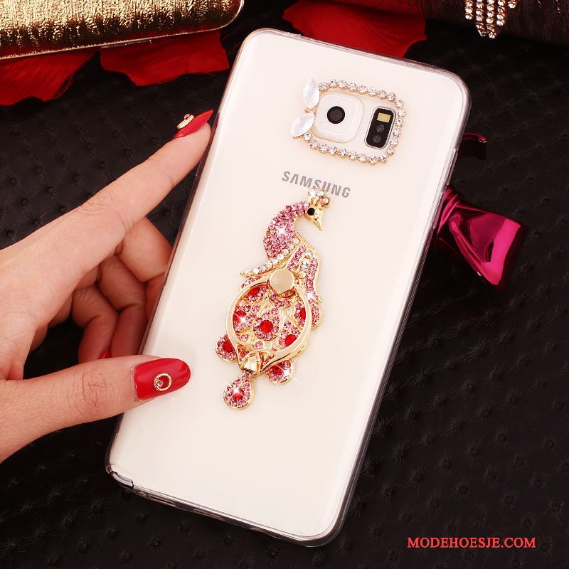 Hoesje Samsung Galaxy Note 5 Bescherming Wit, Hoes Samsung Galaxy Note 5 Strass