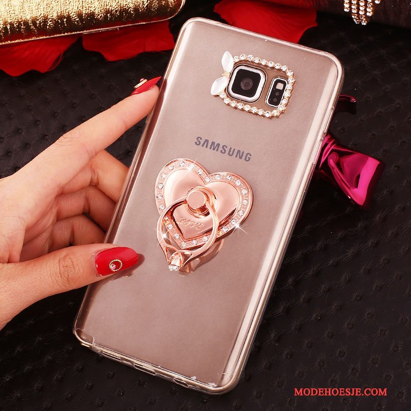 Hoesje Samsung Galaxy Note 5 Bescherming Wit, Hoes Samsung Galaxy Note 5 Strass