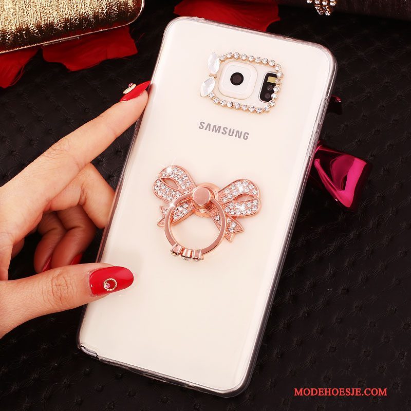 Hoesje Samsung Galaxy Note 5 Bescherming Wit, Hoes Samsung Galaxy Note 5 Strass