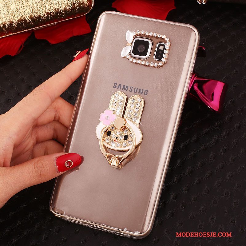 Hoesje Samsung Galaxy Note 5 Bescherming Wit, Hoes Samsung Galaxy Note 5 Strass