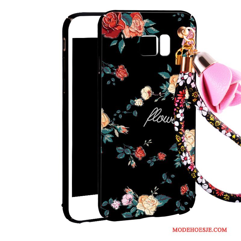 Hoesje Samsung Galaxy Note 5 Bloemen Rood Hanger, Hoes Samsung Galaxy Note 5 Zakken Telefoon Schrobben
