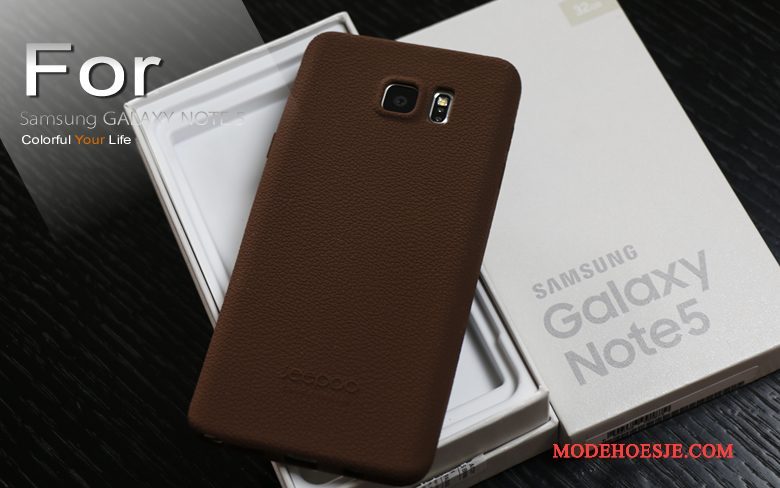 Hoesje Samsung Galaxy Note 5 Siliconen Grijs Doek, Hoes Samsung Galaxy Note 5 Bescherming Telefoon