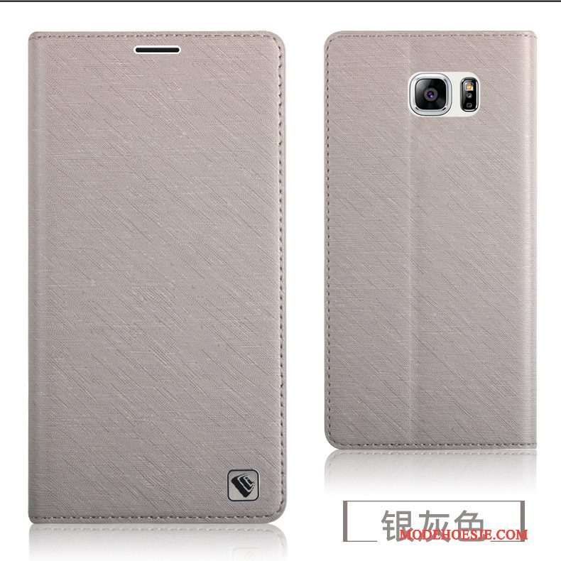 Hoesje Samsung Galaxy Note 5 Siliconen Purper Anti-fall, Hoes Samsung Galaxy Note 5 Zakken Telefoon