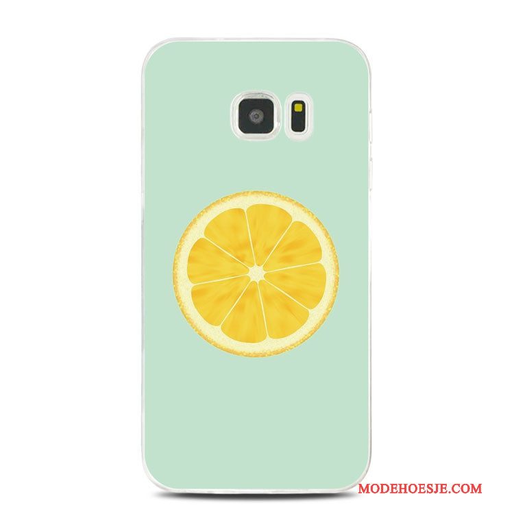 Hoesje Samsung Galaxy Note 5 Siliconen Telefoon Citroen, Hoes Samsung Galaxy Note 5 Zacht Geel